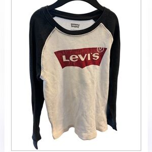 Levi's Kids Black and White Long Sleeve Tee